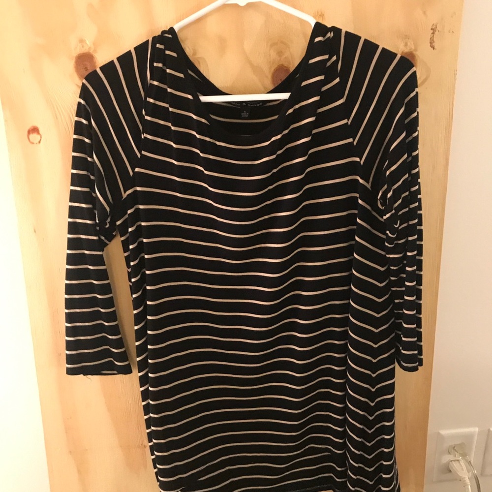 Cable & gauge knit top